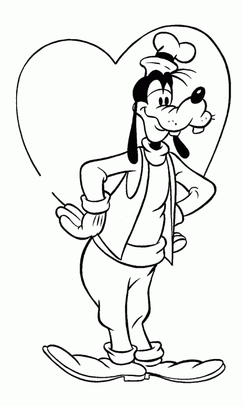 Amusing life of Goofy & his friends 17 Goofy coloring pages | Free